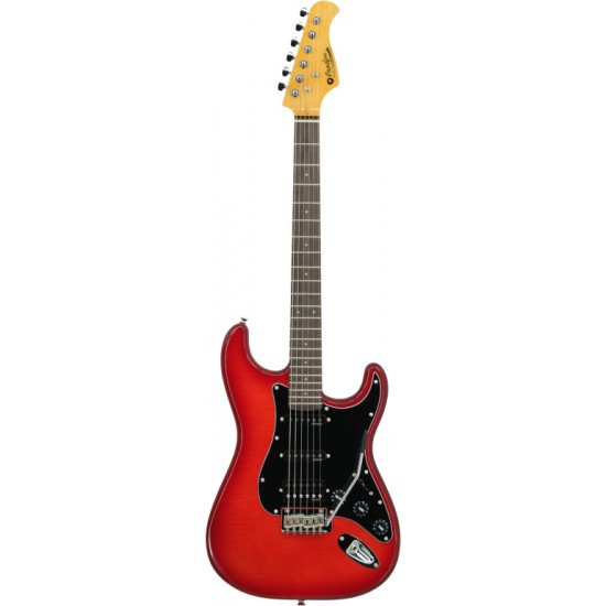 Prodipe Guitars ST93 Adler Trans Red